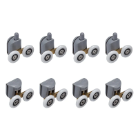 Комплект роликів для душових кабін подвійні колеса MIXXUS ROLLERS SCP03-4x4 GRAPHITE 4 верхні + 4 нижні колір сірий (MI8163)