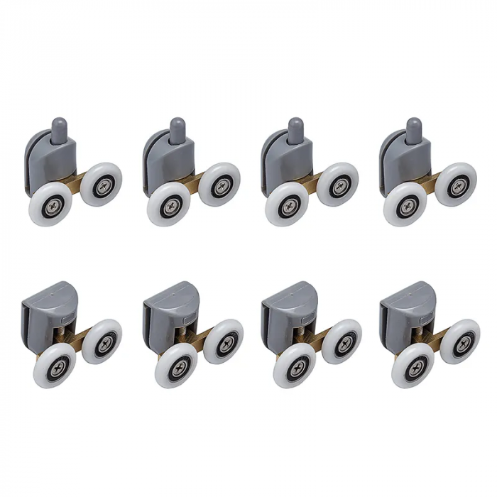 Комплект роликів для кабіни Mixxus Rollers SCP03-4x4 Graphite подвійний 4 вер.+4 ниж.(сірий) (MI8163)