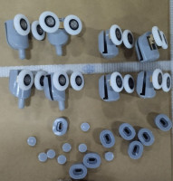 Комплект роликів для душових кабін подвійні колеса MIXXUS ROLLERS SCP03-4x4 GRAPHITE 4 верхні + 4 нижні колір сірий (MI8163)