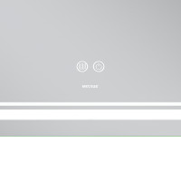 Дзеркало MIXXUS PREMIUM QUADRO MR20-120x80 з LED Touch, Anti-fog, димером, рег. яскравості, лінзою (MP6624)
