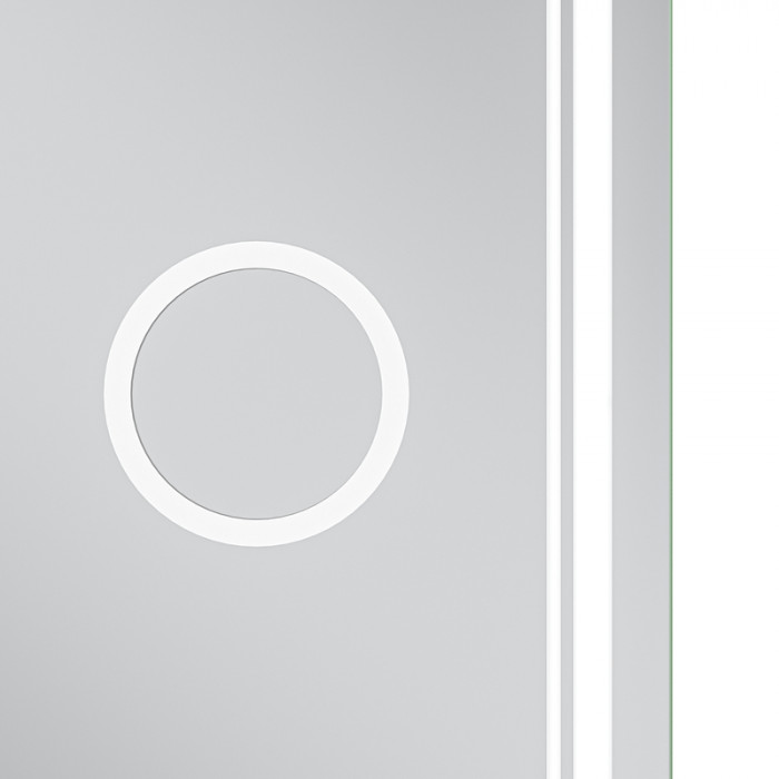 Дзеркало Mixxus Premium QUADRO MR20-120x80 з Led Touch, Anti-fog, димером, регулятором яскравості, лінзою (MP6624)