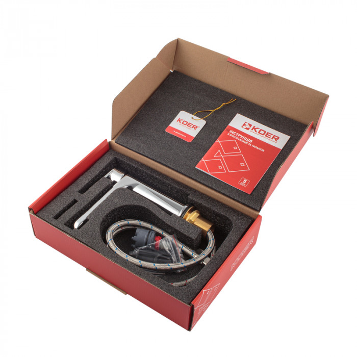 Змішувач для умивальника Koer KB-10030-01 (KR5424)