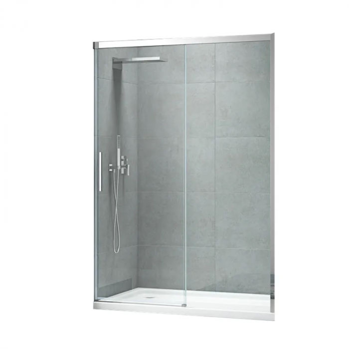 Двері в нішу Koer SR SD05-140x200-TR-01 прозоре скло Easy Clean 6мм, хром (KR5406)