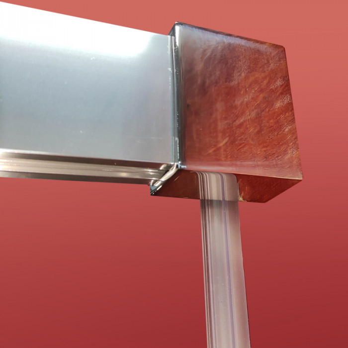 Двері в нішу Koer SR SD05-140x200-TR-01 прозоре скло Easy Clean 6мм, хром (KR5406)