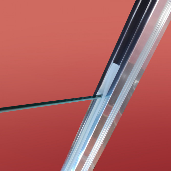 Двері в нішу Koer SR SD05-140x200-TR-01 прозоре скло Easy Clean 6мм, хром (KR5406)