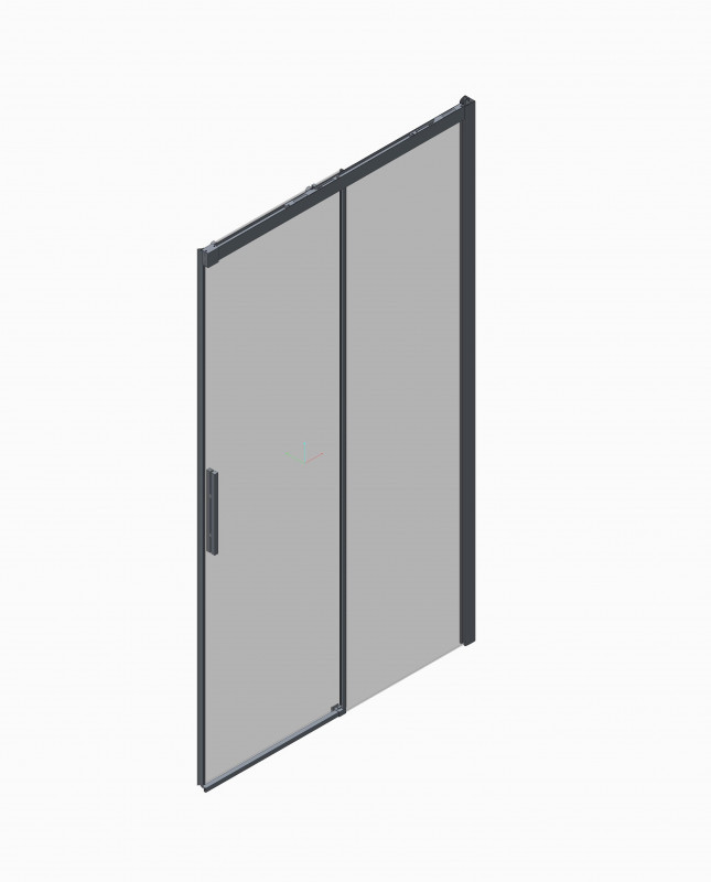 Двері в нішу Koer SR SD05-140x200-TR-01 прозоре скло Easy Clean 6мм, хром (KR5406)