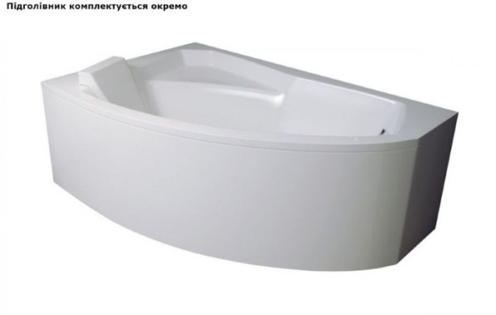 Ванна акрилова RIMA 130х85 Ліва (соло) без ніг