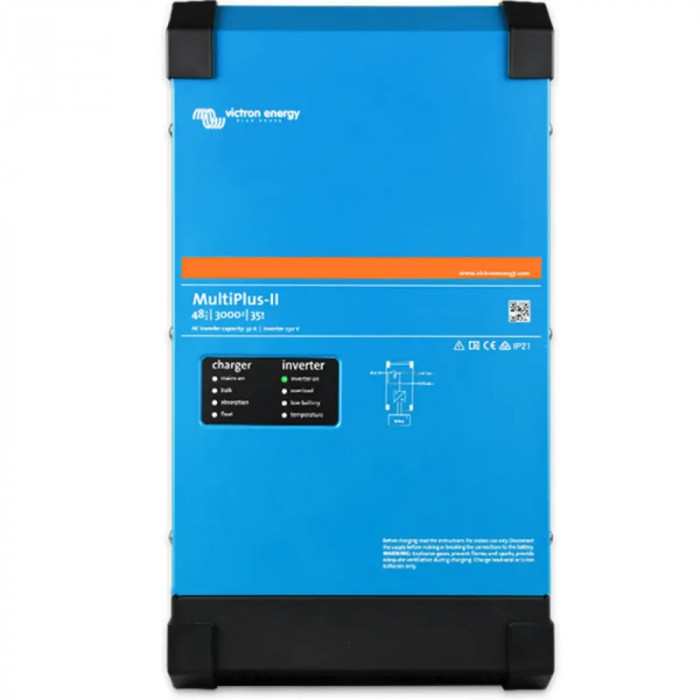 Інвертор гібридний Victron Energy MultiPlus-II 48/5000/70-50 GX (5 кВА/4 кВт, 1 фаза, без MPPT)