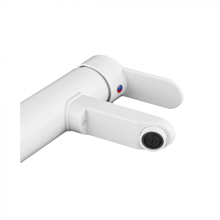 Змішувач для умивальника Plamix Raul-001-A White (без підведення) (PM0651)