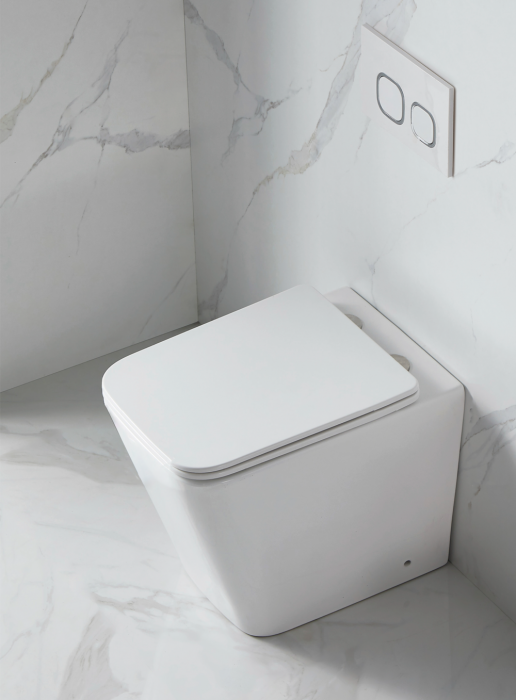 Унітаз підлоговий безбачковий Mixxus Premium QUADRO-0701-R 600х355х410mm, система змиву RIMLESS (MP6590)