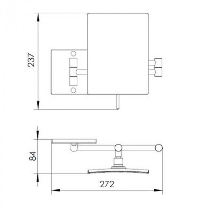 Дзеркало косметичне IMPRESE збільшення Х3, прямокутне 182222