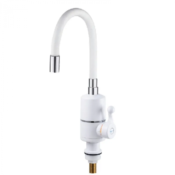 Проточний водонагрівач Zerix ELW06-F-WHITE 3,3 kW силіконовий вилив, на мийку (ZX5857)