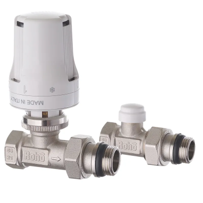 Комплект для підключення радіатора Roho R5161-050K - 1/2&quot; прямий (антипротечка) (RO0119)