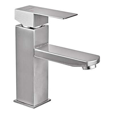 Змішувач для умивальника Armata Kub -001 з нерж. сталі (CH6491)