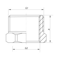 Футорка 1/2 "х1" Koer KF.F0610 (KF0078)