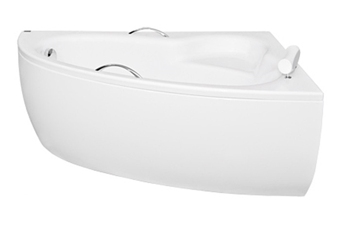 Ванна акрилова NATALIA Premium 150х100 права (підголовник + ручки) без ніг та обудови