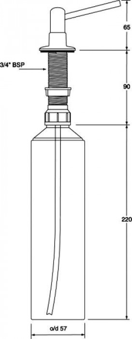Дозатор хромований HC20-CPB