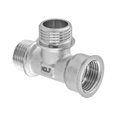 Трійник Nolf NFC.T06FMM-N-1/2''FMM нікельований (NF3099)