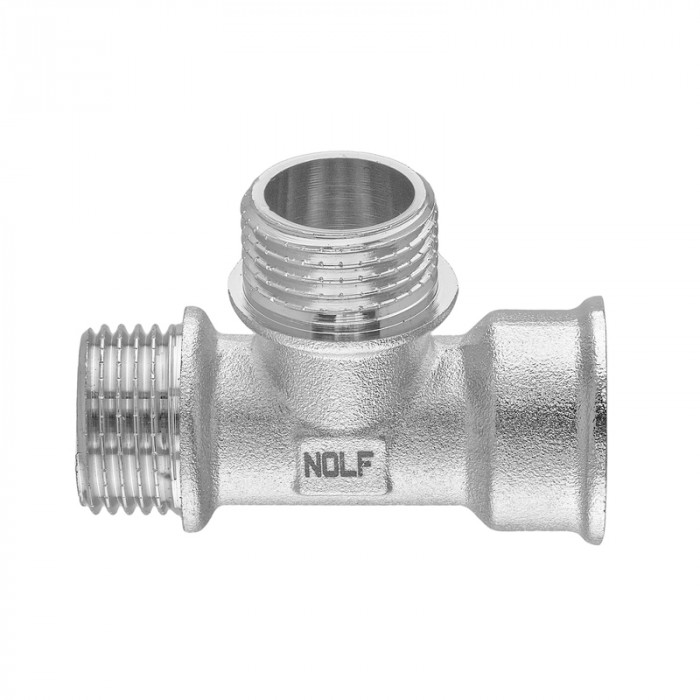 Трійник Nolf NFC.T06FMM-N-1/2''FMM нікельований (NF3099)