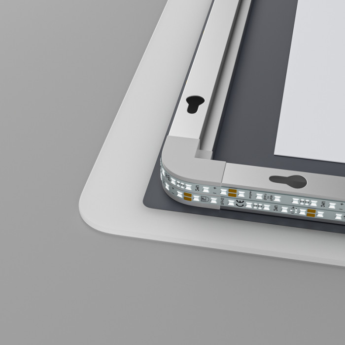 Дзеркало Mixxus Premium OLIVARY MR19-100x80-Reverse з Led Touch, Anti-fog, димером (3-6,5kK) (MP6629)