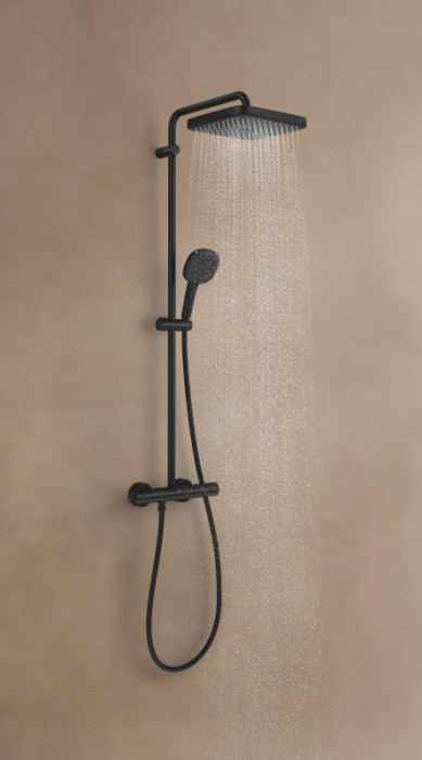 Душова система з термостатом для настінного монтажу Grohe Tempesta System 250 Cube (266892431)