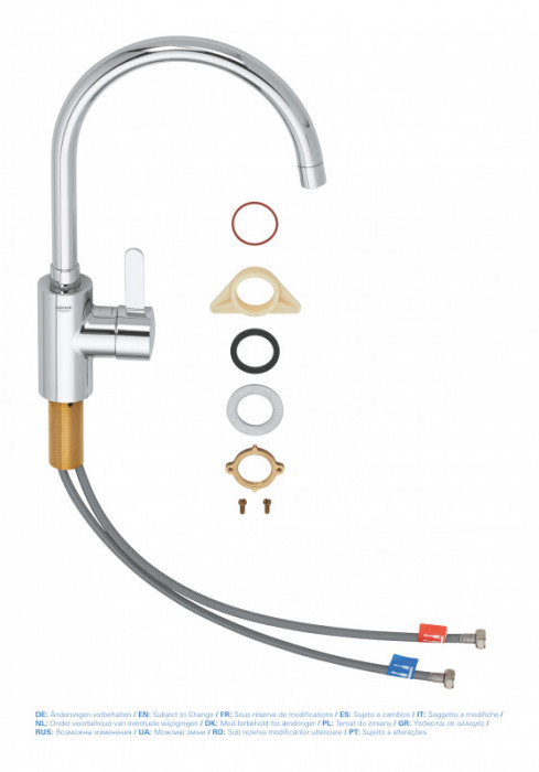 Змішувач для кухні Grohe Eurosmart Cosmopolitan (32843002)