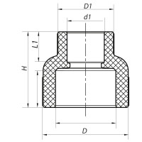 Муфта редукційна ВВ 75x40 PPR Koer K0208.PRO (KP2573)