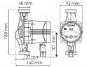 Насос циркуляційний енергозб. Koer KP.N25 / 6-180 (KP0247)