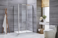 Душова кабіна без піддону MIXXUS PREMIUM DIVERSE SC03-100x80x195-TR CHROME прозоре скло 6мм (MI6865)