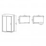 Душова кабіна без піддону MIXXUS PREMIUM DIVERSE SC03-100x80x195-TR CHROME прозоре скло 6мм (MI6865)