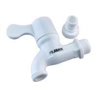 Кран для холодної води PVC (White) Plamix PVS-1/2" (PM0632)