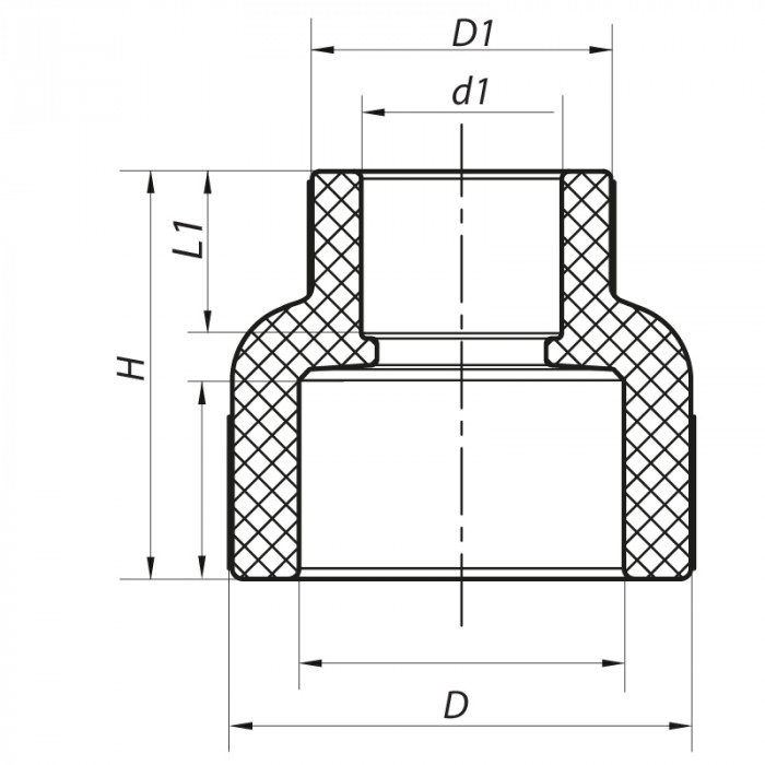 Муфта редукційна ВВ 75x40 PPR Koer K0208.PRO (KP2573)