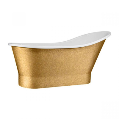 Ванна GLORIA GLAM золота 160х68 з сифоном клік-клак