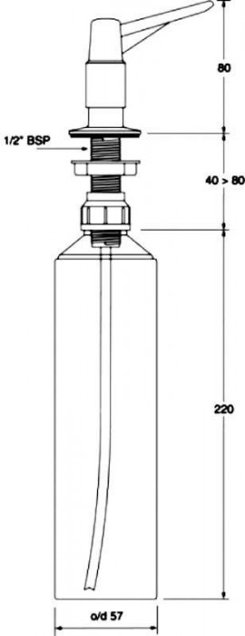 Дозатор хромований HC20CP