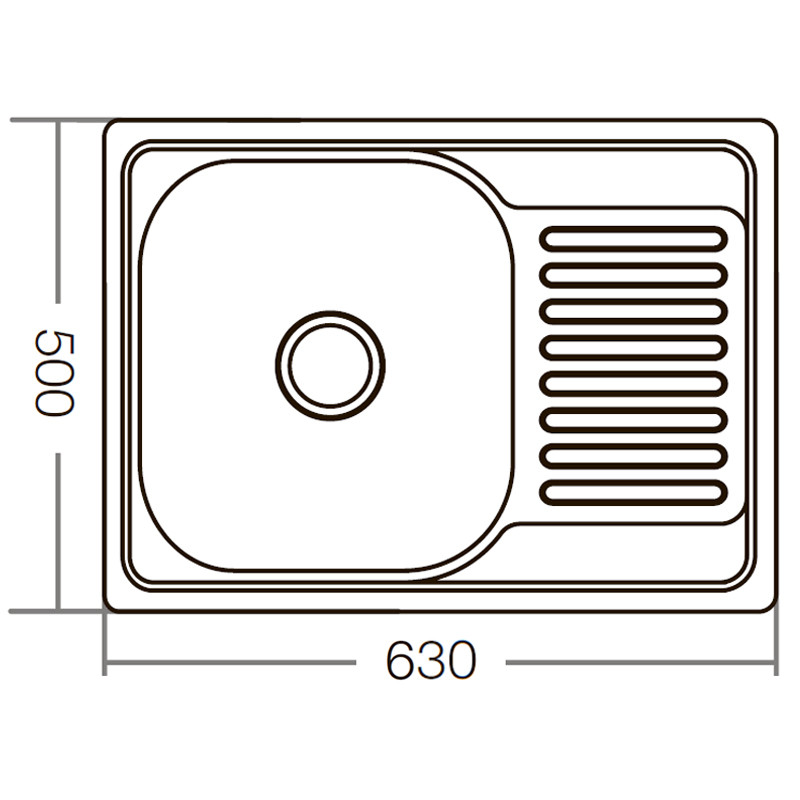 Мийка кухонна ZERIX Z6350-06-160D (decor) (ZM0562)