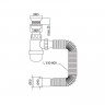 Сифон для умивальника MIXXUS SU-06-A 1 1/2"x40 з пластиковим випуском (MI8183)