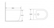 Біде підлогове Mixxus Premium ELLIPSE-0601 580х360х410mm (MP6594)