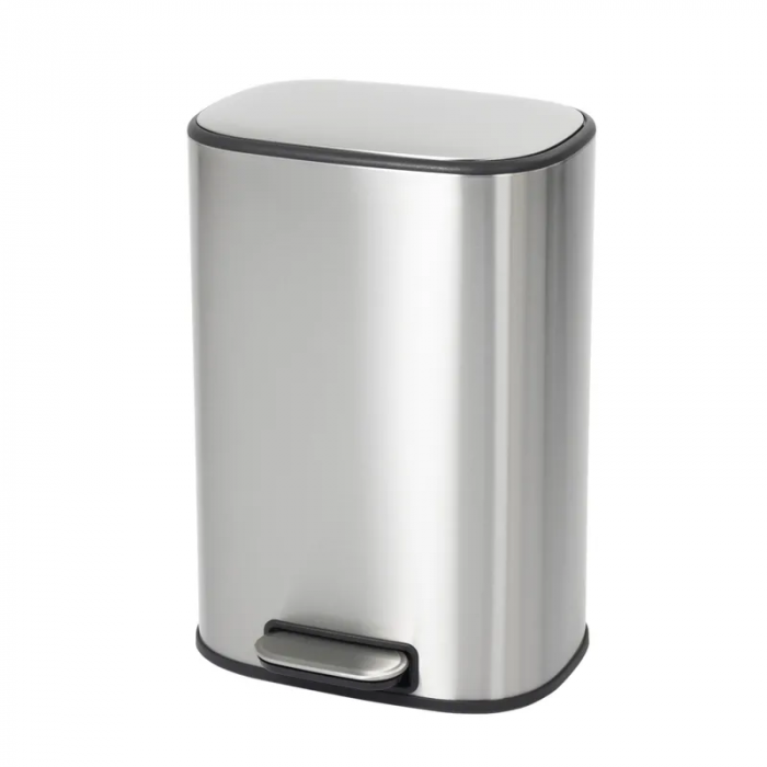 Відро для сміття з плавним закриттям овальне Mixxus Premium Diverse-TC0105 SS Color 5л колір наржавійка (MI7078)