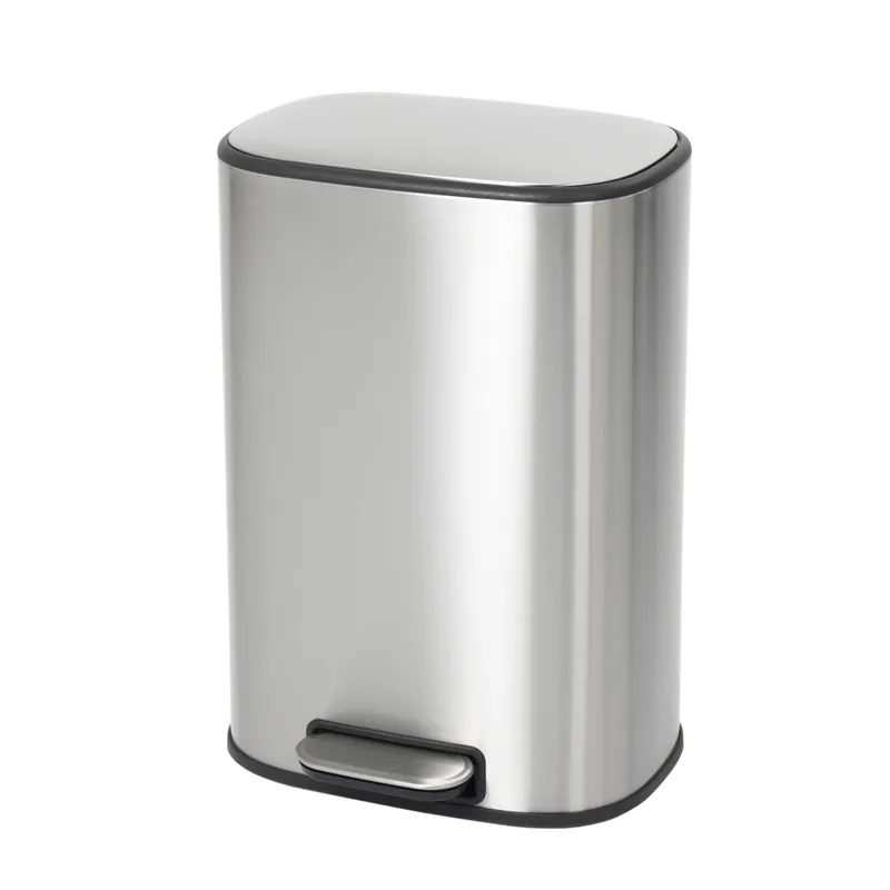 Відро для сміття з плавним закриттям овальне Mixxus Premium Diverse-TC0105 SS Color 5л колір наржавійка (MI7078)