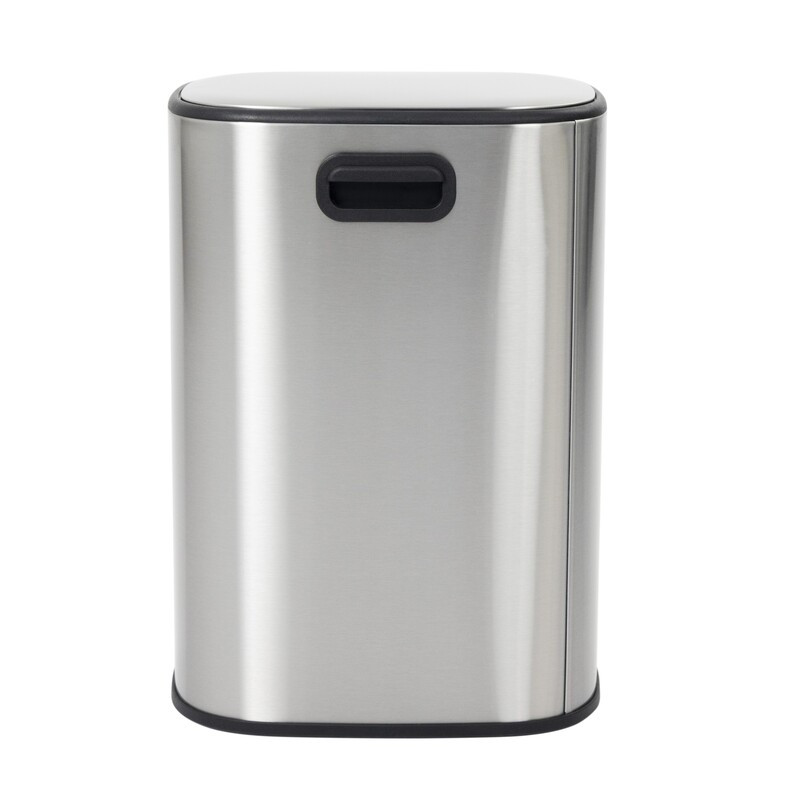 Відро для сміття з плавним закриттям овальне Mixxus Premium Diverse-TC0105 SS Color 5л колір наржавійка (MI7078)