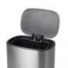 Відро для сміття з плавним закриттям овальне Mixxus Premium Diverse-TC0105 SS Color 5л колір наржавійка (MI7078)