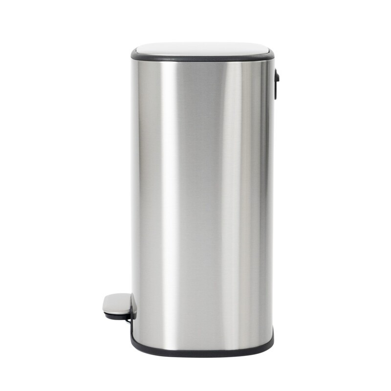 Відро для сміття з плавним закриттям овальне Mixxus Premium Diverse-TC0105 SS Color 5л колір наржавійка (MI7078)