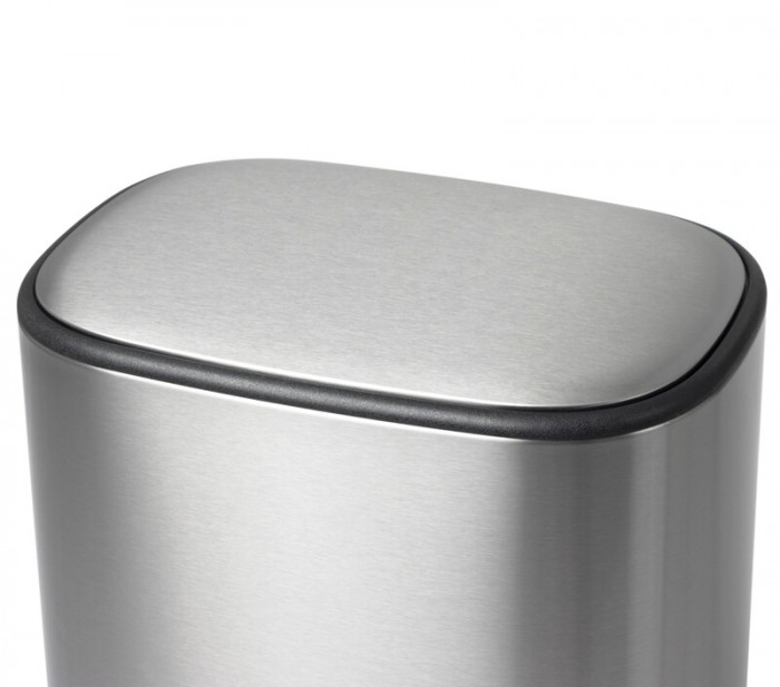 Відро для сміття з плавним закриттям овальне Mixxus Premium Diverse-TC0105 SS Color 5л колір наржавійка (MI7078)