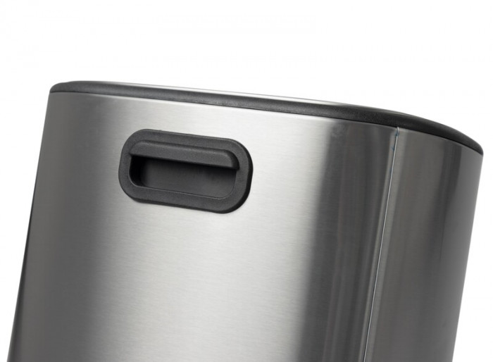 Відро для сміття з плавним закриттям овальне Mixxus Premium Diverse-TC0105 SS Color 5л колір наржавійка (MI7078)