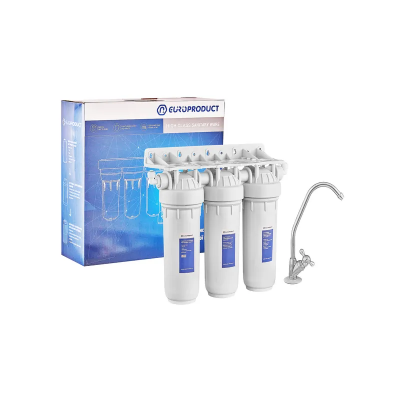 Система очищення питної води Europroduct EPV-70 3 ступеня (ППР5+пом'якшення+спресоване вугілля) (EP6220)