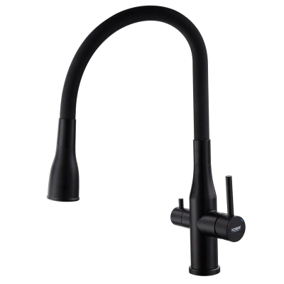 Змішувач для кухні Koer KI-72024-05 з виходом для питної води (нерж. сталь) (KR5012)