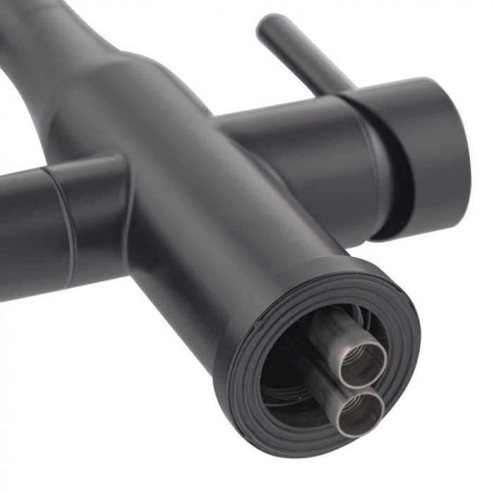 Змішувач для кухні Koer KI-72024-05 з виходом для питної води (нерж. сталь) (KR5012)