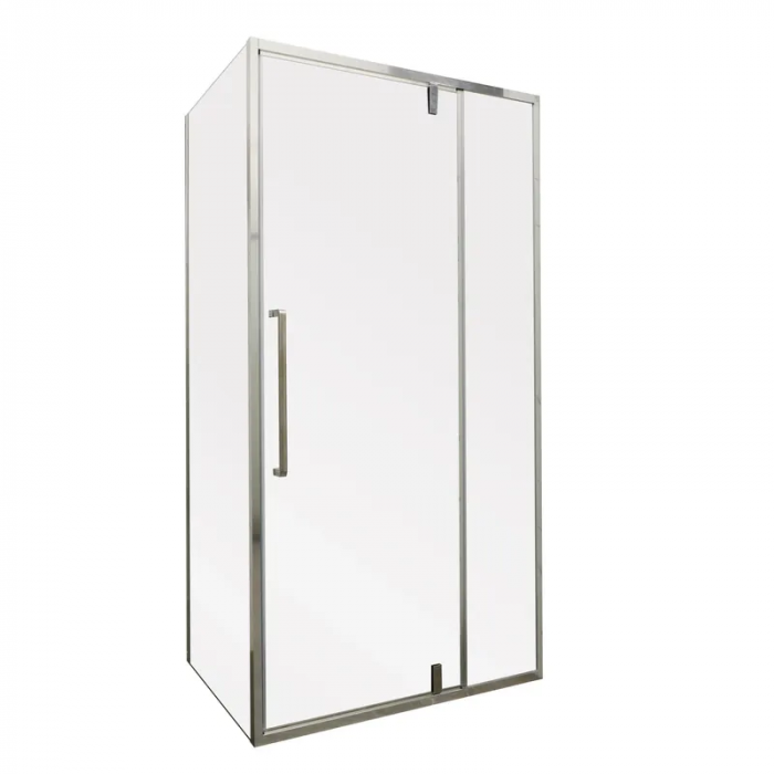 Душова кабіна без піддону Mixxus Premium BEVEL SC01-120x80x195-TR Chrome прозоре скло 6мм (MI6871)