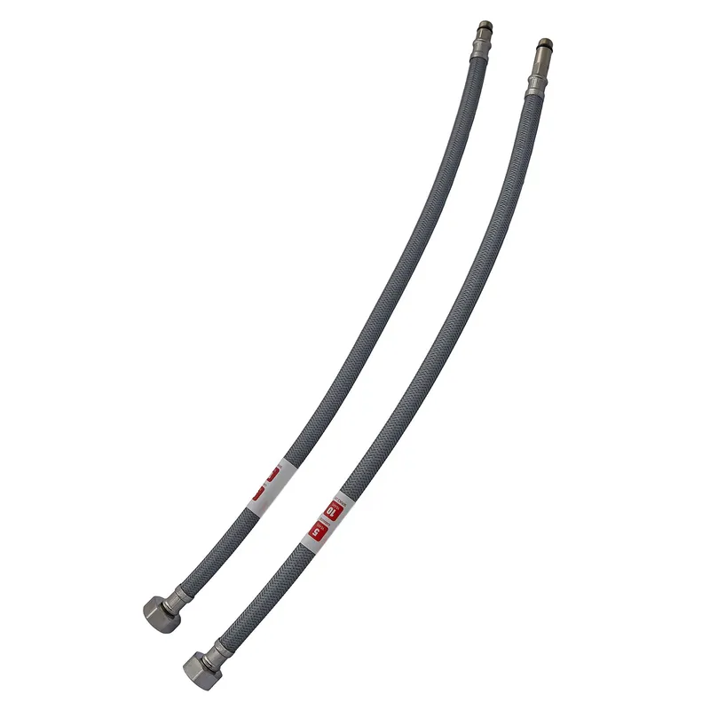 Гнучке підведення Zerix ZHN-02-F1/2"xM10-030 (нейлонове обплетення, гайки нерж) (пара) (ZX5155)