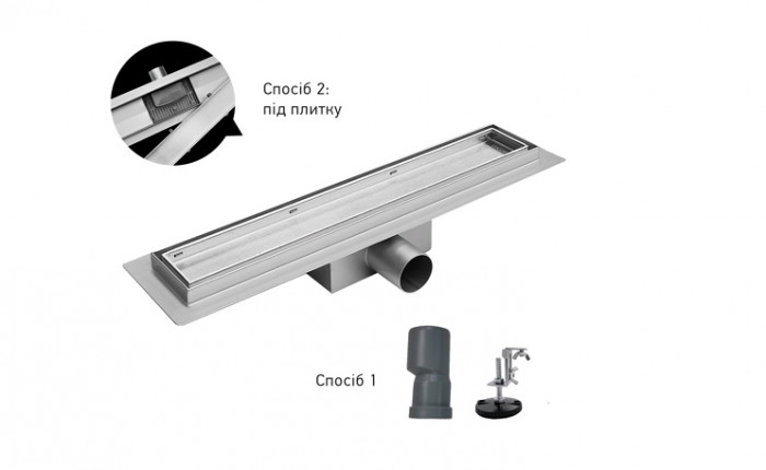 Душовий трап Koer FD30-70x600 з нержавіючої сталі SUS304 (AC0699)